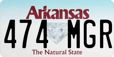 AR license plate 474MGR