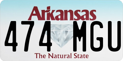 AR license plate 474MGU