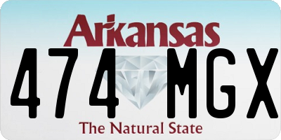 AR license plate 474MGX