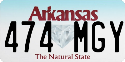 AR license plate 474MGY