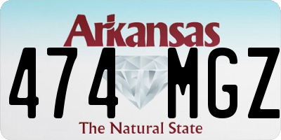 AR license plate 474MGZ