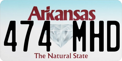 AR license plate 474MHD