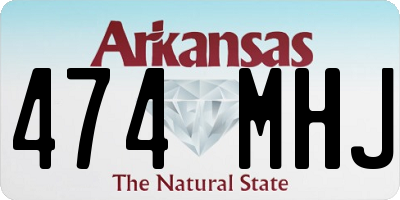 AR license plate 474MHJ