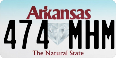 AR license plate 474MHM