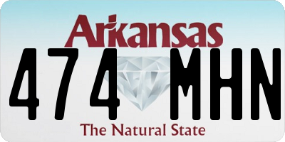 AR license plate 474MHN