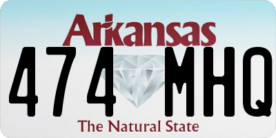 AR license plate 474MHQ