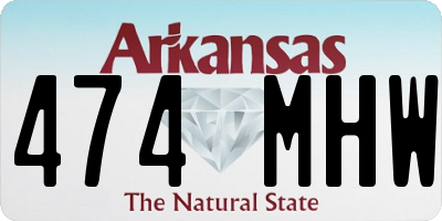 AR license plate 474MHW