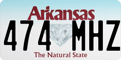 AR license plate 474MHZ