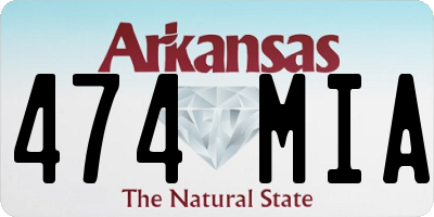 AR license plate 474MIA
