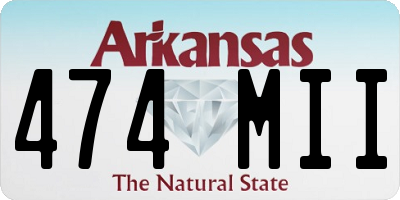AR license plate 474MII
