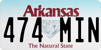 AR license plate 474MIN