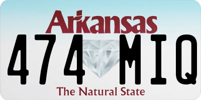 AR license plate 474MIQ
