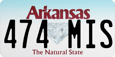 AR license plate 474MIS