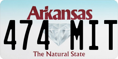 AR license plate 474MIT