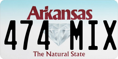AR license plate 474MIX