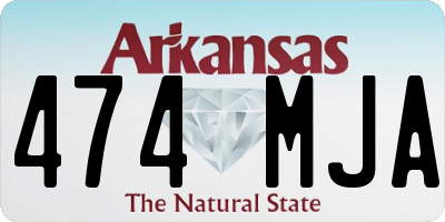 AR license plate 474MJA