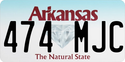 AR license plate 474MJC