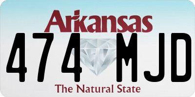 AR license plate 474MJD