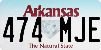 AR license plate 474MJE