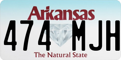 AR license plate 474MJH