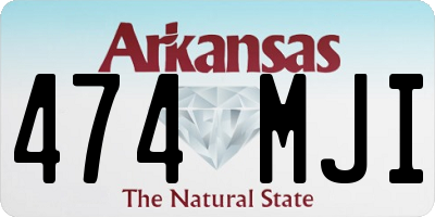 AR license plate 474MJI
