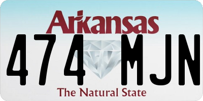 AR license plate 474MJN