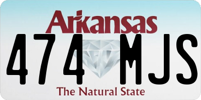 AR license plate 474MJS