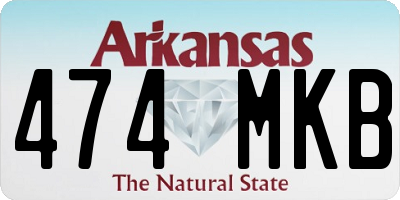 AR license plate 474MKB