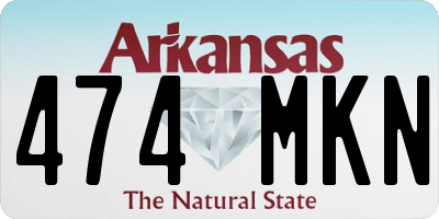AR license plate 474MKN