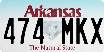 AR license plate 474MKX