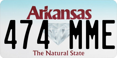 AR license plate 474MME