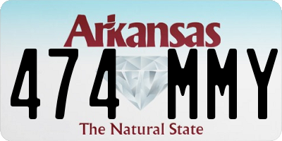 AR license plate 474MMY