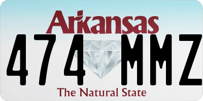 AR license plate 474MMZ