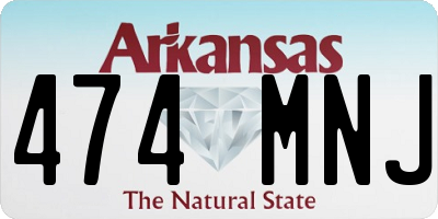 AR license plate 474MNJ