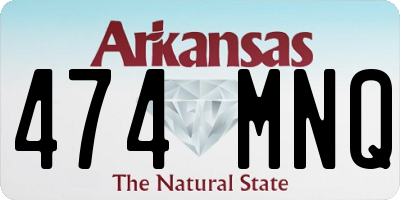 AR license plate 474MNQ
