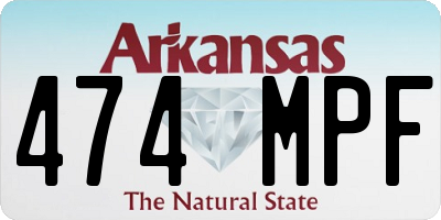 AR license plate 474MPF