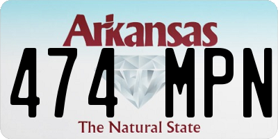 AR license plate 474MPN