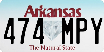 AR license plate 474MPY