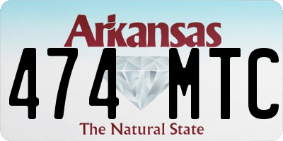 AR license plate 474MTC