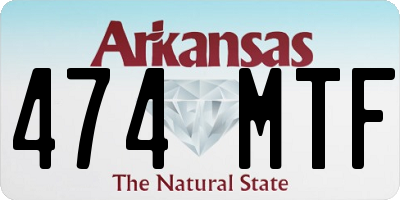 AR license plate 474MTF