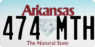 AR license plate 474MTH