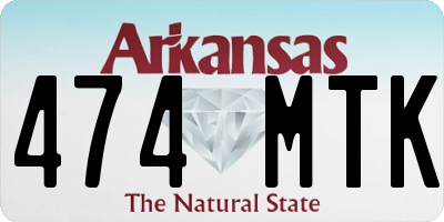 AR license plate 474MTK