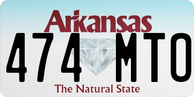 AR license plate 474MTO
