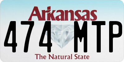 AR license plate 474MTP