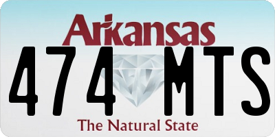 AR license plate 474MTS
