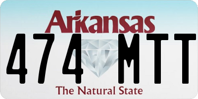 AR license plate 474MTT