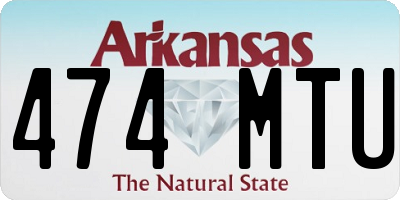 AR license plate 474MTU