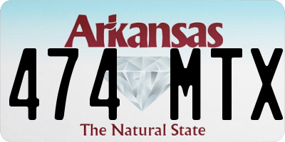 AR license plate 474MTX