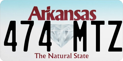 AR license plate 474MTZ