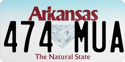 AR license plate 474MUA